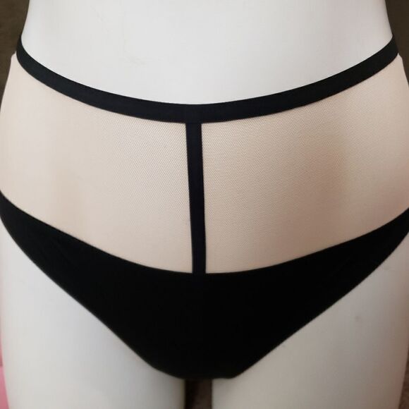 Victorias secret Black Nude Sheer Bra Panty Set SIZE XS NWT SEXY - Picture 4 of 8